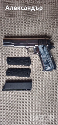 Colt 1911 A1 CO2 Хромиран и изцяло метален, снимка 2 - Въздушно оръжие - 53927797