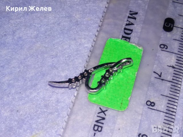 НЕЖЕН СКЪПОЦЕНЕН АРТ ПЕНДАНТ РОДИРАНО СРЕБРО 925 с ФАСЕТ ЦИРКОНЧЕТА МЕДАЛЬОН 34373, снимка 4 - Колиета, медальони, синджири - 39379077