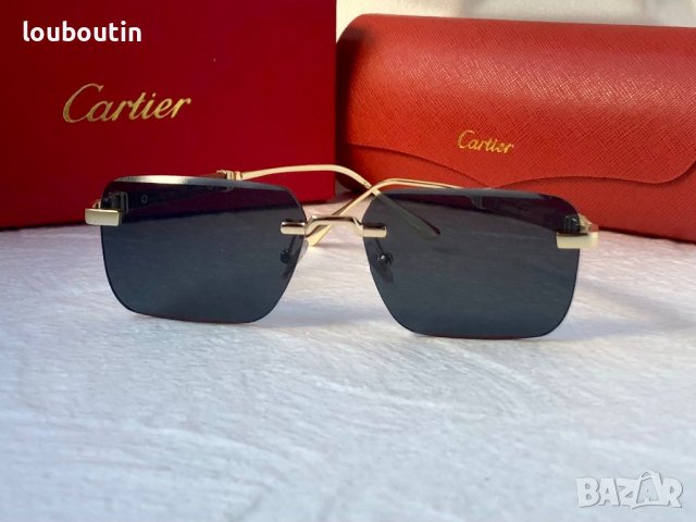 Cartier мъжки слънчеви очила с дървени дръжки, снимка 6 - Слънчеви и диоптрични очила - 42796957