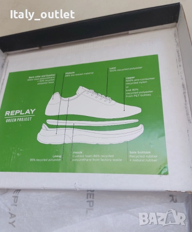 Нови и оригинални кецове Replay, размер 39, снимка 4 - Маратонки - 53130911