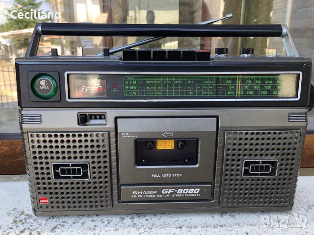 💥Sharp GF-8080 -Работещ на радио и на  касета!, снимка 9 - Радиокасетофони, транзистори - 55772434