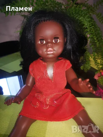 Ретро чернокожа кукла Turtle marke Schildkrot , снимка 2 - Колекции - 49694244