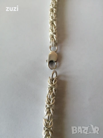 Ланец, Синджир кралска плетка-999 сребро , снимка 4 - Колиета, медальони, синджири - 50651940