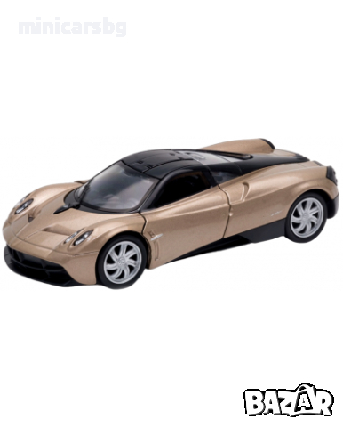 1:34 Метални колички: Pagani Huayra - Welly, снимка 1