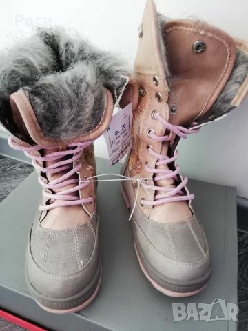 Нови детски зимни ботуши с пайети и пух - размер 30 и 31 със стелка 18 и 19см, снимка 3 - Детски боти и ботуши - 31252598