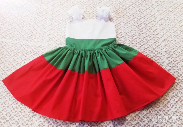 Рокля ЗНАМЕТО НА БЪЛГАРИЯ , снимка 2 - Детски рокли и поли - 39698952