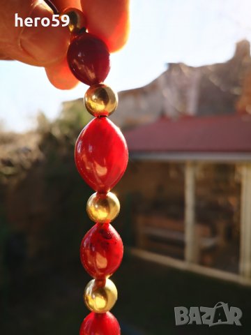 Дамска огърлица-кехлибар и злато.Османска империя., снимка 11 - Колиета, медальони, синджири - 31537404