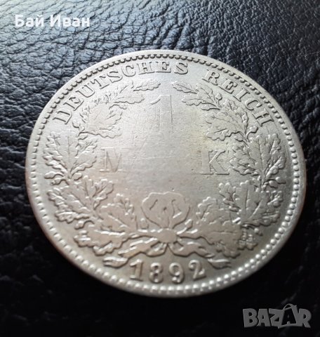 Стара сребърна монета 1892 г. буква D  Германия -уникат,много малък тираж + КУРИОЗ /липсващи букви/, снимка 7 - Нумизматика и бонистика - 33885713