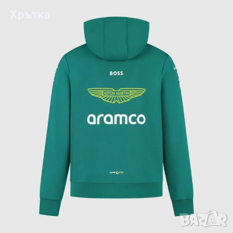 Aston Martin x Hugo Boss x Puma F1 Team - Оригинален мъжки суитшърт , снимка 2 - Суичъри - 52836531