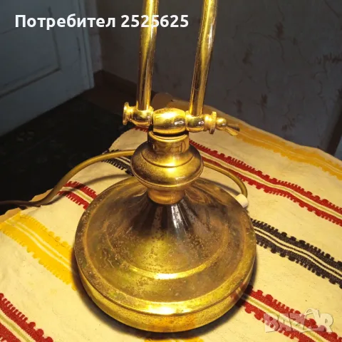 Настолна ел.лампа - месинг, снимка 9 - Настолни лампи - 49604501