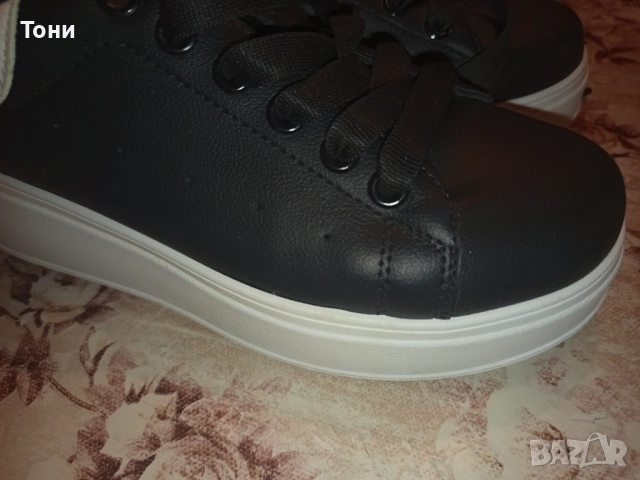 Нови Кожени Дамски Маратонки на Платформа 39, снимка 4 - Маратонки - 52792325