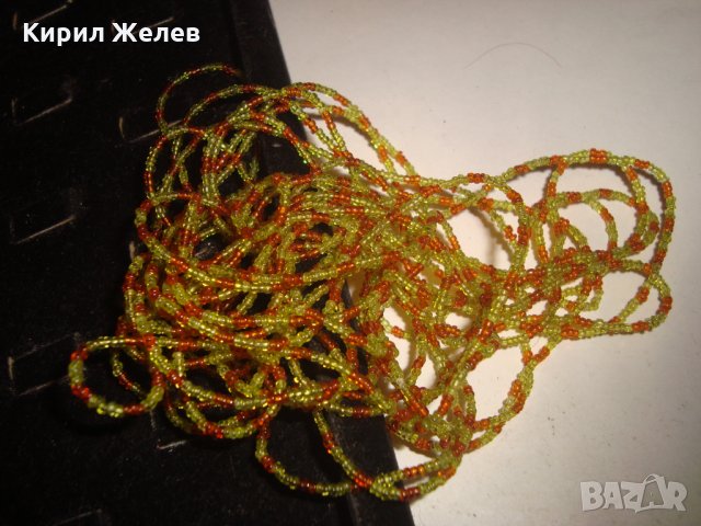 ХИЛЯДИ МЪНИСТА НАНИЗ НЕЖНО РЕТРО АРТ КОЛИЕ ОГЪРЛИЦА РЪЧНА ИЗРАБОТКА 19231, снимка 8 - Колиета, медальони, синджири - 31450821