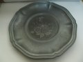 № 5539 стар метален поднос   - надпис / печат / маркировка   - диаметър 31 см , снимка 3