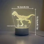 Холограмна 3D LED лампа - Забавен Динозавър, снимка 3