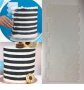 Пластмасова Текстурна шпатула за релеф линии зебра черти уред пластмасов двустранен Голям скрапер, снимка 1 - Аксесоари за кухня - 42305183