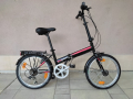 Продавам колела внос от Германия тройно сгъваем велосипед BLACK FOLDO SPORT 20 цола, снимка 1