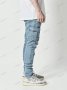 Нов стил мъжки тесни дънки със странични джобове, 2цвята - 023, снимка 3