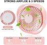 Нов Преносим вентилатор за дом, офис, пътуване къмпинг с USB, снимка 3