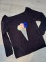 нов черен пуловер, снимка 1 - Блузи с дълъг ръкав и пуловери - 44420773