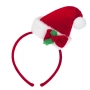 Коледна диадема шапка на Дядо Коледа с панделка_1242796, снимка 1