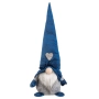 Гном със синя шапка, 48 см, сив, снимка 1