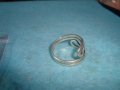 СТАР СРЕБЪРЕН ПРЪСТЕН СРЕБРО 925 АЖУРНА МАЙСТОРСКА РЪЧНА ИЗРАБОТКА АРТ ДЕКО БИЖУ 26892, снимка 8