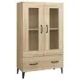 vidaXL Висок шкаф, сонома дъб, 70x31x115 см, инженерно дърво, снимка 1
