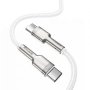 Кабел USB Type C - Type C M/M 1m 100W Baseus CATJK-C02 Бял Cable USB Type-C to Type-C, снимка 2