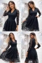 Черна дантелена рокля , снимка 1