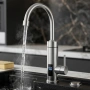 Електрически смесител за моментално загряване на водата с Led дисплей, снимка 3