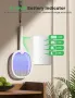 YISSVIC Електрическа мухобойка, Сгъваема ракета, 4000V, 1800mAh, 2 броя-бели, снимка 3