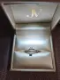 Елегантен златен пръстен с диаманти 0,31 ct (14 к.бяло злато)със сертификат., снимка 4