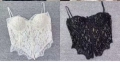 дамско бюстие в бяло и черно, снимка 3
