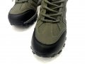 Мъжки Зимни маратонки, Зелени кожени, снимка 4