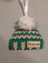 Коледна персонализирана дървена играчка за елха, снимка 3
