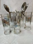 Немски стари стъклени масивни халби 5 броя с животни ,доста масивни 23 см височина., снимка 12