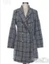 Ново Елегантно Дамско Карирано Палто М, снимка 1