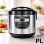 Промо комплект 1+1: Air Fryer Silver Crest Extra Large 8L / 2400W + Мултикукър Rosberg R51985E5 5L /, снимка 4