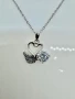 Сребърно колие с мойсанит (Диамант) 1 карат, снимка 4