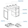 Бяло компютърно бюро IKEA MICKE (105х50 см) – Сглобено, за гр. Пловдив, снимка 6