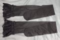 Черни чорапи М/Л размер за жартиери с дантела и ластик (без силикон), снимка 5