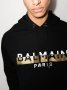 BALMAIN Black Gold Foil Logo Print Мъжко Горнище тип Суичър size L и XXL, снимка 6