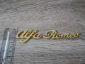 Alfa Romeo Алфа Ромео златист надпис, снимка 3