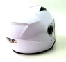 Каска с визьор за мотор, скутер - бял гланц, снимка 2