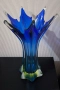 Мурано ваза от ураново стъкло – 28 см, снимка 3