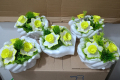 керамични кашпи с керамични цветя 
