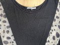Дамска тениска Bershka,  size S, 100%вискоза, с тюл с леопардови мотив, като нова, снимка 4