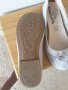 Обувки тип "балерина" сребристи ест.велур, 34, снимка 4