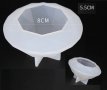 3 размера 3D диамант Кристал камък силиконов молд форма фондан лед гипс сапун бижута смола, снимка 1