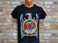 Нова мъжка тениска с дигитален печат на музикалната група Slayer, снимка 5